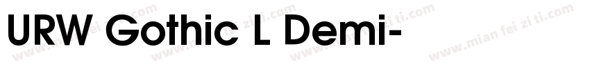URW Gothic L Demi字体转换